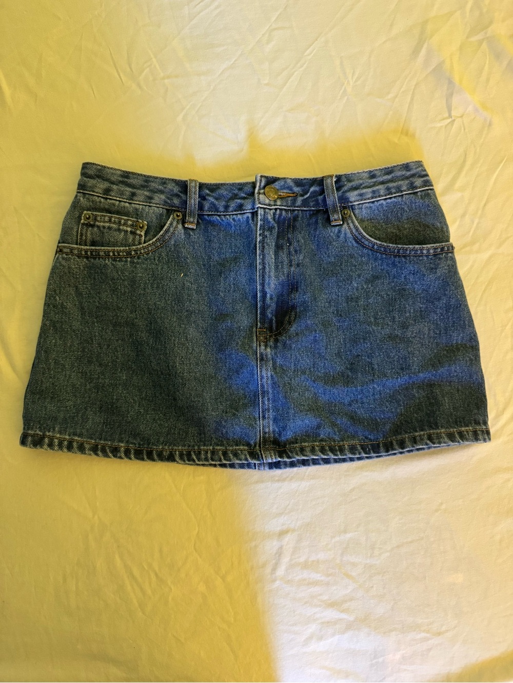 Glassons Blue Denim Mini Skirt